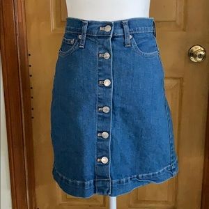 Gap Denim button down jean skirt